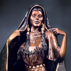 Shawl Woman Sculpture
